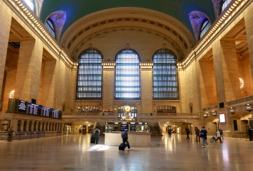 I posted the ceiling of Grand Central station, New York some time